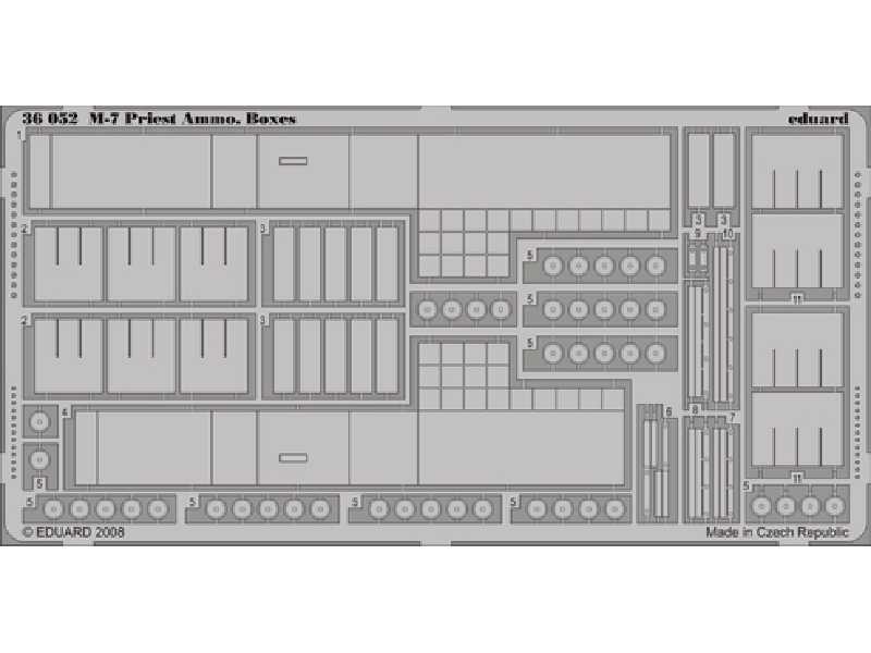 M-7 Ammo. Boxes 1/35 - Academy Minicraft - blaszki - zdjęcie 1 M-7 Ammo. Boxes 1/35 - Academy Minicraft - blaszki - zdjęcie 1