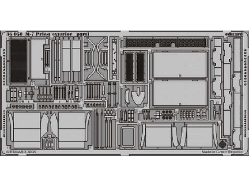 M-7 exterior 1/35 - Academy Minicraft - blaszki - zdjęcie 1 M-7 exterior 1/35 - Academy Minicraft - blaszki - zdjęcie 1
