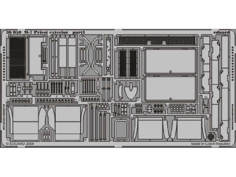  M-7 exterior 1/35 - Academy Minicraft - blaszki - zdjęcie 1