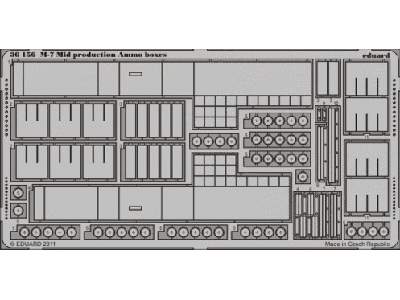  M-7 Mid production ammo boxes 1/35 - Dragon - blaszki - zdjęcie 1