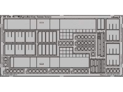  M-7 Mid production ammo boxes 1/35 - Dragon - blaszki - zdjęcie 1