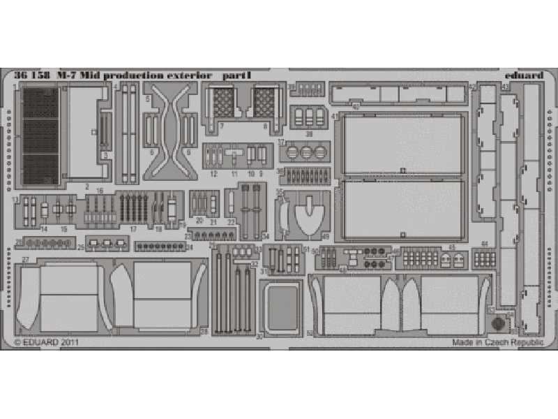 M-7 Mid production exterior 1/35 - Dragon - blaszki - zdjęcie 1 M-7 Mid production exterior 1/35 - Dragon - blaszki - zdjęcie 1