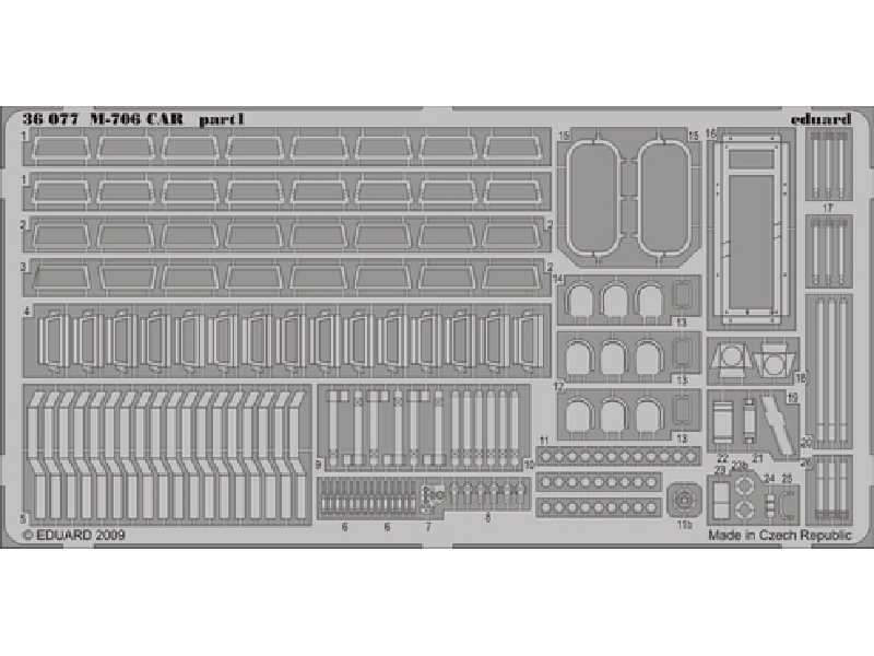  M-706 CAR 1/35 - Hobby Boss - blaszki - zdjęcie 1