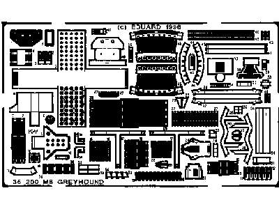  M-8 Greyhound 1/35 - Tamiya - blaszki - zdjęcie 2