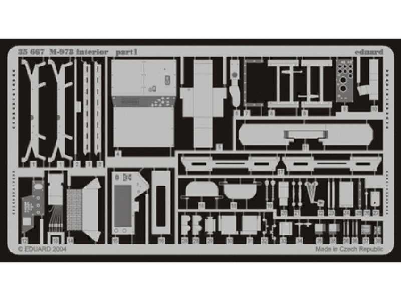 M-978 interior 1/35 - Italeri - blaszki - zdjęcie 1 M-978 interior 1/35 - Italeri - blaszki - zdjęcie 1
