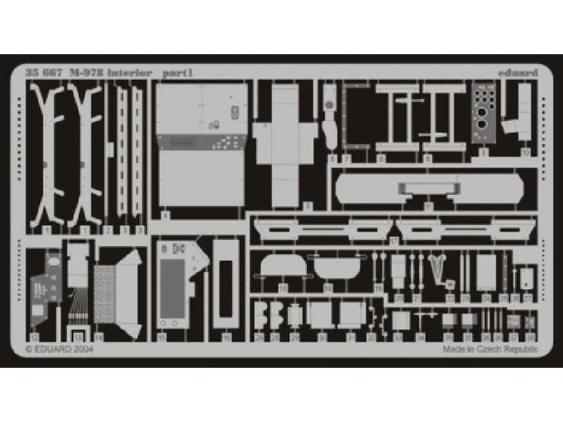  M-978 interior 1/35 - Italeri - blaszki - zdjęcie 1