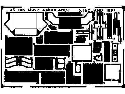  M-997 Ambulance 1/35 - Academy Minicraft - blaszki - zdjęcie 3