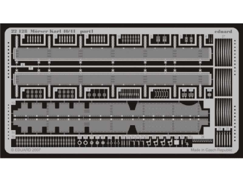  Morser Karl 40/41 1/72 - Hobby Boss - blaszki - zdjęcie 1