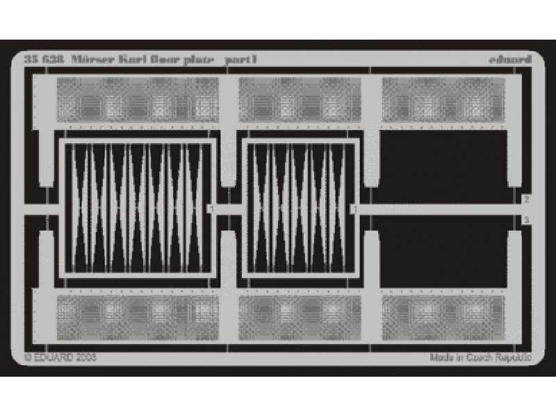  Morser Karl floor plate 1/35 - Dragon - blaszki - zdjęcie 1