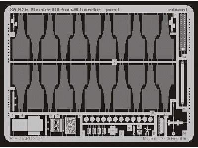  Marder III Ausf. H interior 1/35 - Dragon - blaszki - zdjęcie 2