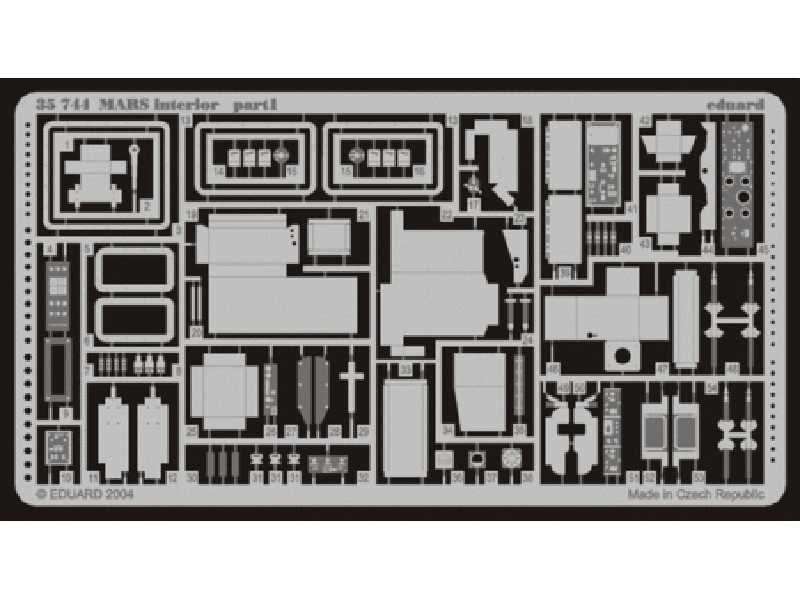MARS interior 1/35 - Revell - blaszki - zdjęcie 1 MARS interior 1/35 - Revell - blaszki - zdjęcie 1