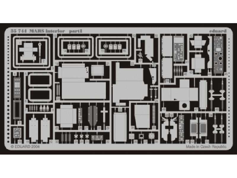  MARS interior 1/35 - Revell - blaszki - zdjęcie 1