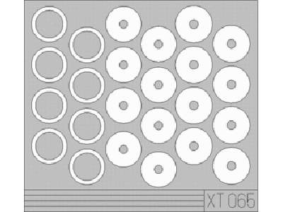  Sd. Kfz.250 wheel mask 1/35 - Dragon - maski - zdjęcie 1