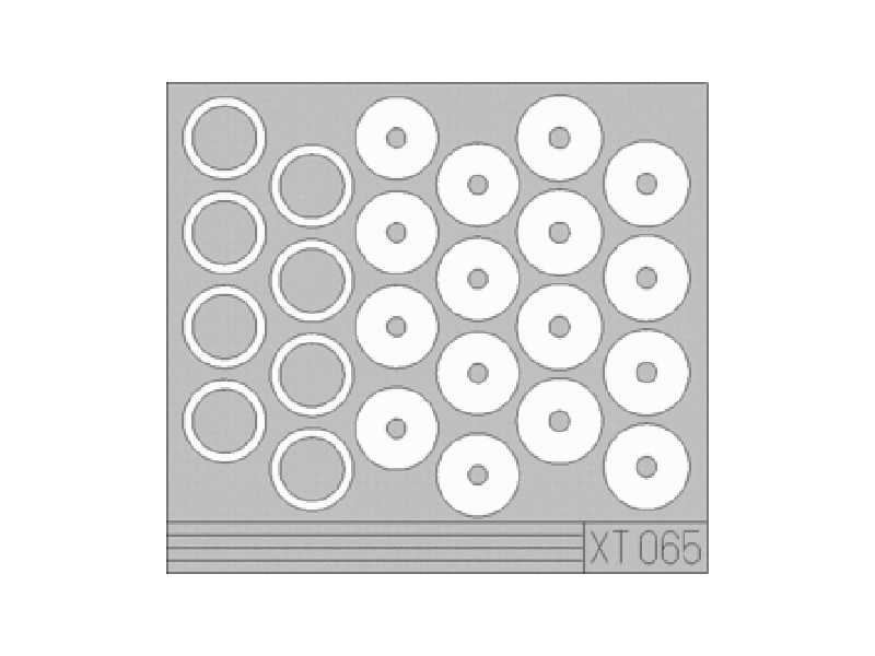Sd. Kfz.250 wheel mask 1/35 - Dragon - maski - zdjęcie 1 Sd. Kfz.250 wheel mask 1/35 - Dragon - maski - zdjęcie 1