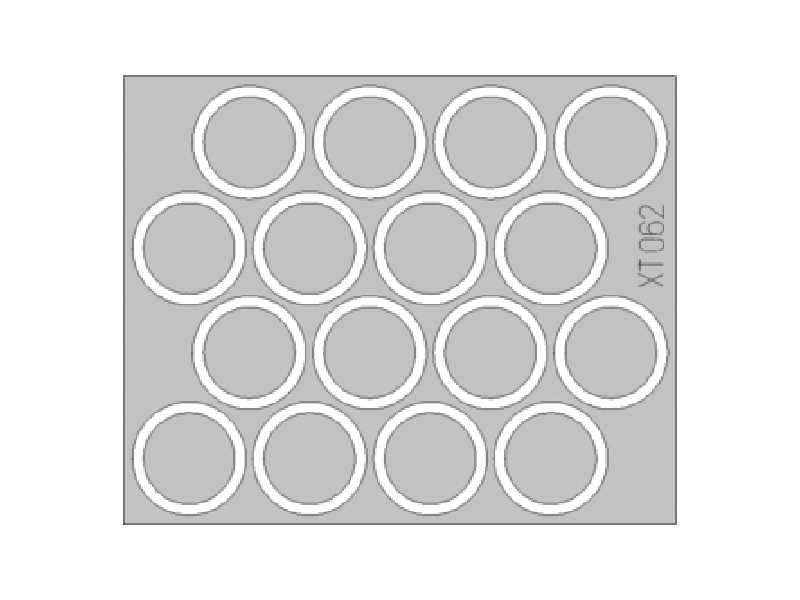 Strv.103 S-Tank wheel mask 1/35 - Trumpeter - maski - zdjęcie 1 Strv.103 S-Tank wheel mask 1/35 - Trumpeter - maski - zdjęcie 1