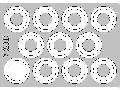  T-55A wheel mask 1/35 - Tamiya - maski - zdjęcie 2