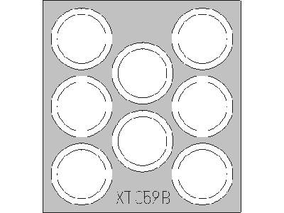  T-55A wheel mask 1/35 - Tamiya - maski - zdjęcie 3