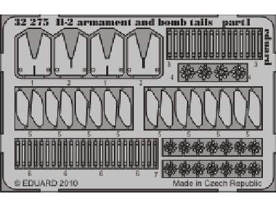  Il-2 armament and bomb tails 1/32 - Hobby Boss - blaszki - zdjęcie 2