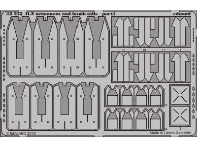  Il-2 armament and bomb tails 1/32 - Hobby Boss - blaszki - zdjęcie 3