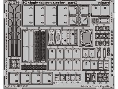  Il-2 single seater Ski exterior 1/32 - Hobby Boss - blaszki - zdjęcie 3