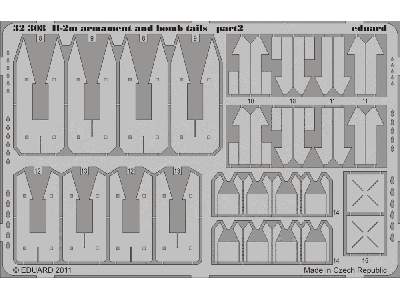  Il-2m armament and bomb tails 1/32 - Hobby Boss - blaszki - zdjęcie 3