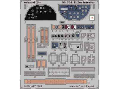  Il-2m interior S. A. 1/32 - Hobby Boss - blaszki - zdjęcie 1