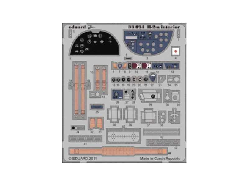  Il-2m interior S. A. 1/32 - Hobby Boss - blaszki - zdjęcie 1