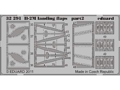  Il-2m landing flaps 1/32 - Hobby Boss - blaszki - zdjęcie 3