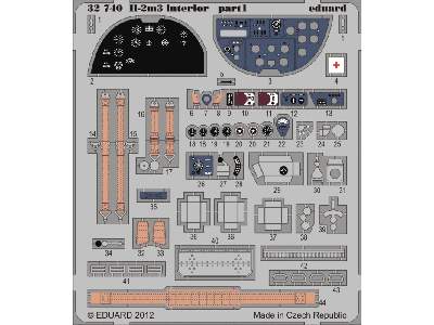  Il-2m3 interior S. A. 1/32 - Hobby Boss - blaszki - zdjęcie 2