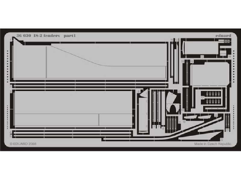  IS-2 fenders 1/35 - Tamiya - blaszki - zdjęcie 1