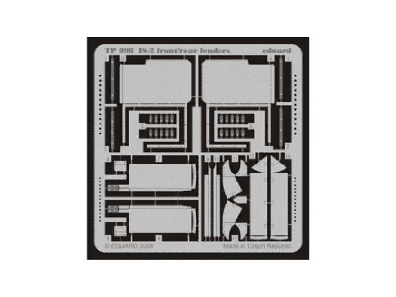 IS-2 front/ rear fenders 1/35 - Tamiya - blaszki - zdjęcie 1 IS-2 front/ rear fenders 1/35 - Tamiya - blaszki - zdjęcie 1