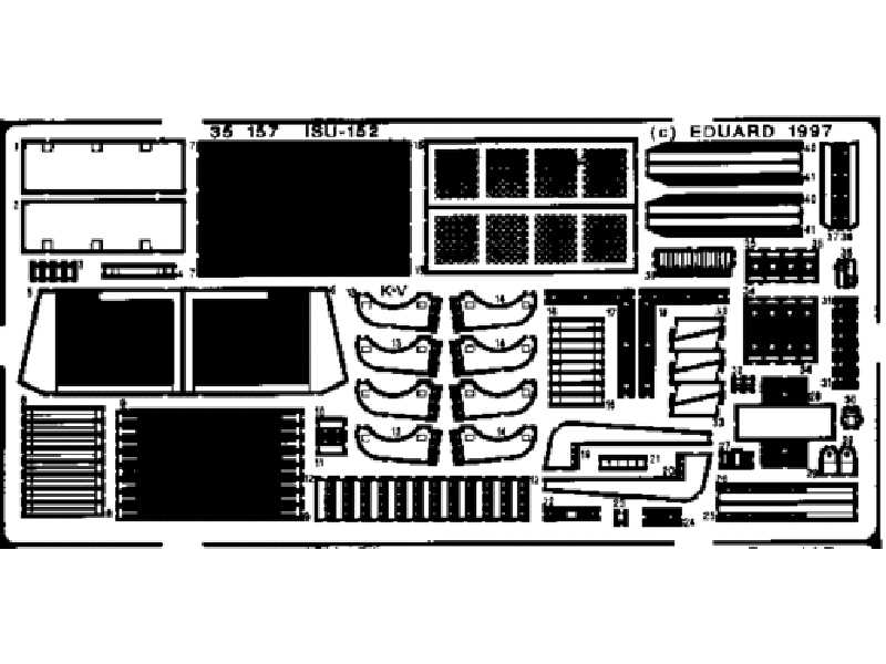  ISU-152 1/35 - Italeri - blaszki - zdjęcie 1