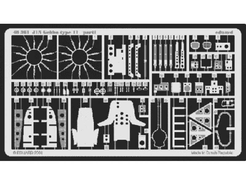 J1N Gekko type 11 1/48 - Tamiya - blaszki - zdjęcie 1 J1N Gekko type 11 1/48 - Tamiya - blaszki - zdjęcie 1