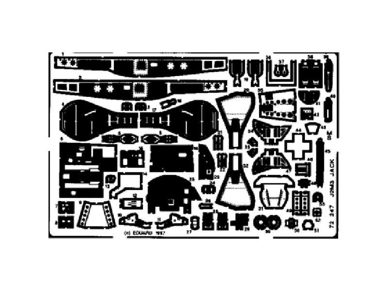  J2M3 Raiden 1/72 - Hasegawa - blaszki - zdjęcie 1