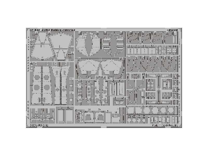  J2M3 Raiden exterior 1/32 - Hasegawa - blaszki - zdjęcie 1