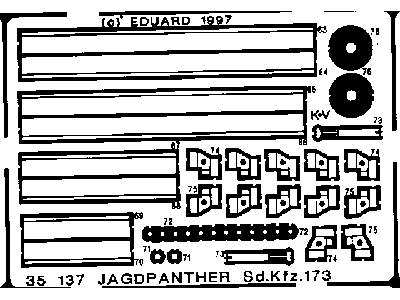 Jagdpanther Sd. Kfz.173 1/35 - Italeri - blaszki - zdjęcie 3