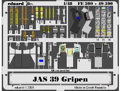  JAS-39 Gripen 1/48 - Italeri - blaszki - zdjęcie 2