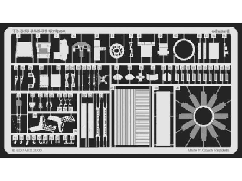  JAS-39 Gripen 1/72 - Italeri - blaszki - zdjęcie 1