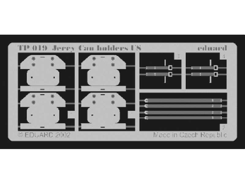  Jerry Can Holders US 1/35 - Tamiya - blaszki - zdjęcie 1