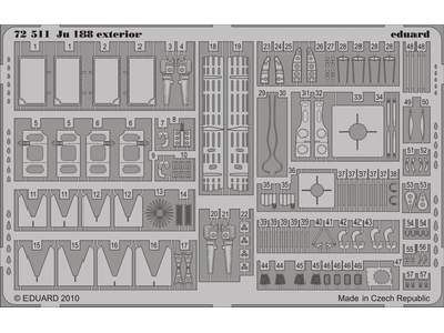  Ju 188 exterior 1/72 - Hasegawa - blaszki - zdjęcie 1