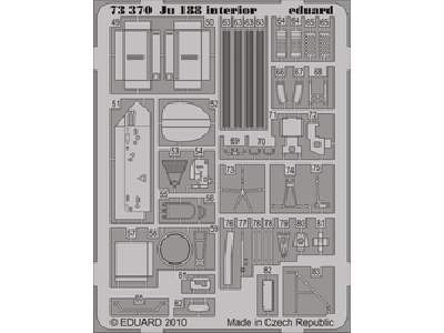  Ju 188 interior S. A. 1/72 - Hasegawa - blaszki - zdjęcie 1