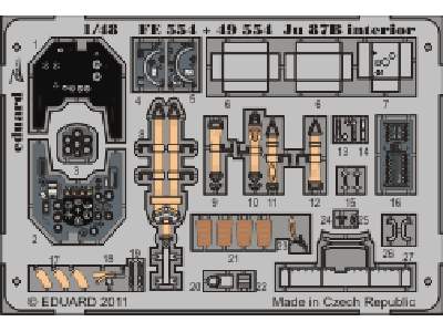  Ju 87B interior S. A. 1/48 - Italeri - blaszki - zdjęcie 1