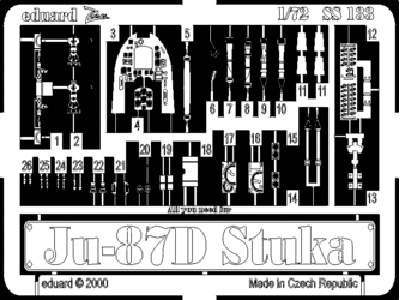  Ju 87D Stuka 1/72 - Italeri - blaszki - zdjęcie 1