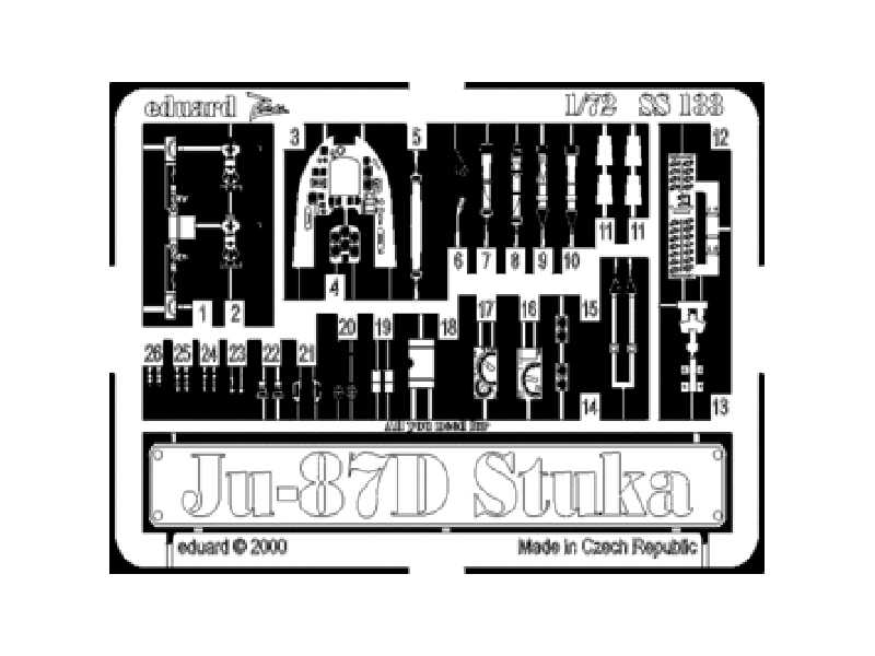 Ju 87D Stuka 1/72 - Italeri - blaszki - zdjęcie 1 Ju 87D Stuka 1/72 - Italeri - blaszki - zdjęcie 1