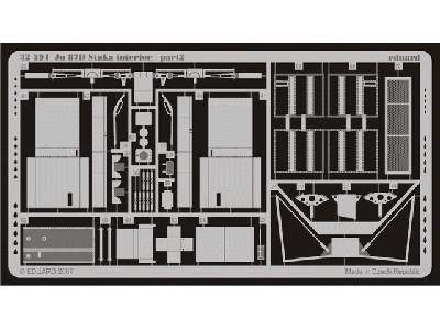  Ju 87D Stuka interior 1/32 - Hasegawa - blaszki - zdjęcie 3