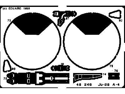  Ju 88A-4 1/48 - Monogram - blaszki - zdjęcie 3