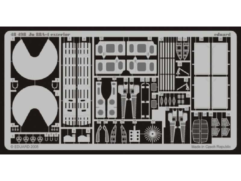 Ju 88A-4 exterior 1/48 - Dragon - blaszki - zdjęcie 1 Ju 88A-4 exterior 1/48 - Dragon - blaszki - zdjęcie 1