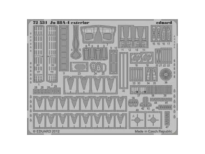  Ju 88A-4 exterior 1/72 - Revell - blaszki - zdjęcie 1