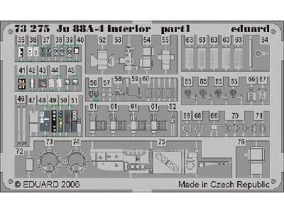  Ju 88A-4 interior 1/72 - Hasegawa - blaszki - zdjęcie 3