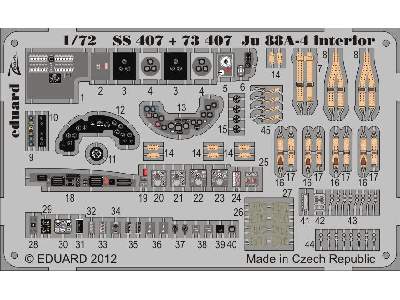  Ju 88A-4 interior S. A. 1/72 - Revell - blaszki - zdjęcie 2